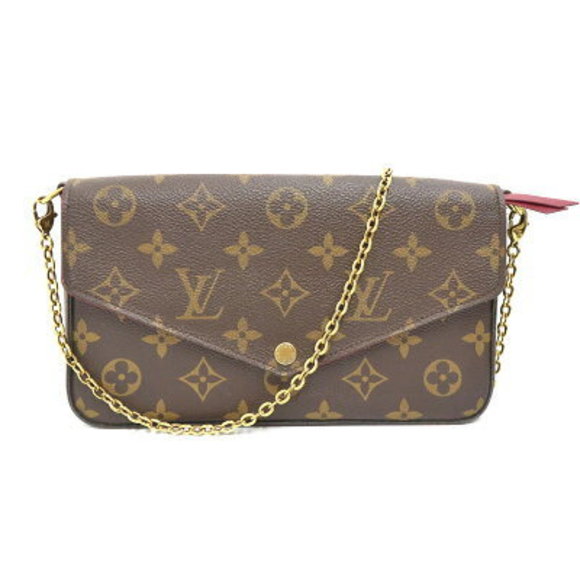 Louis Vuitton Pochette Felicie Shoulder Bag Chain Monogram Leather - Picture 1 of 6